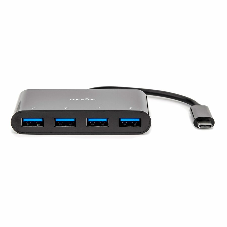 Rocstor Premium Portable 4 Port Hub