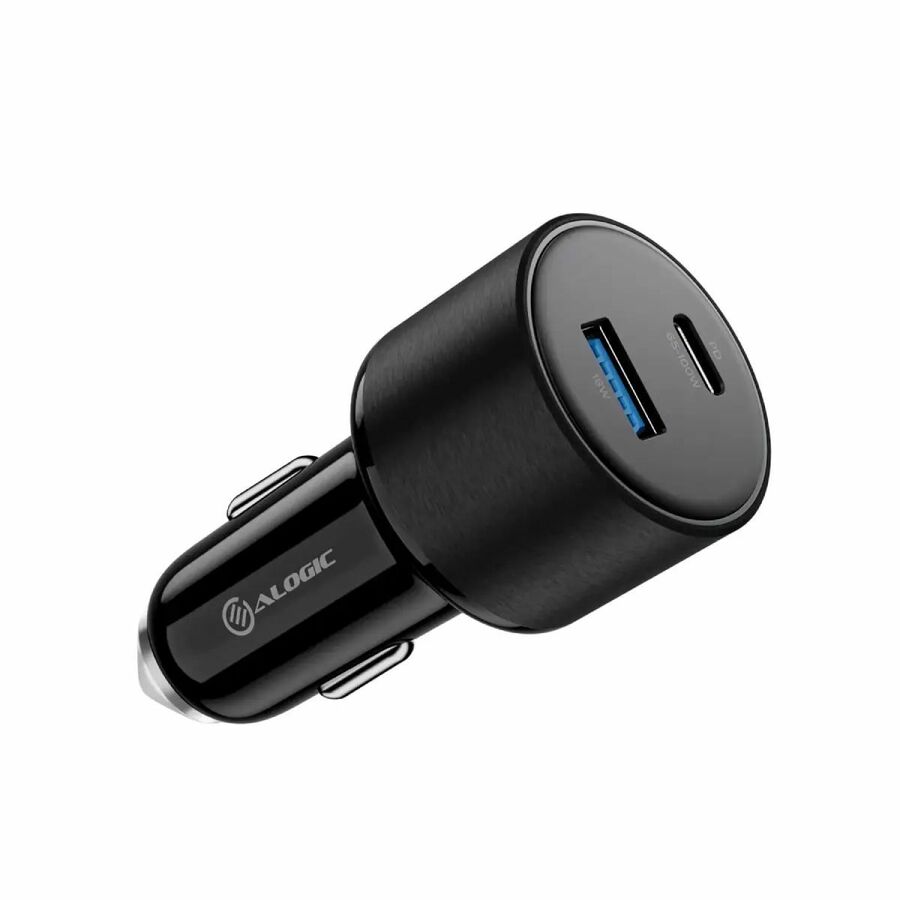 Alogic Rapid Power 100W Car Charger with 1 X USB-C Port & 1 X USB-A Port
