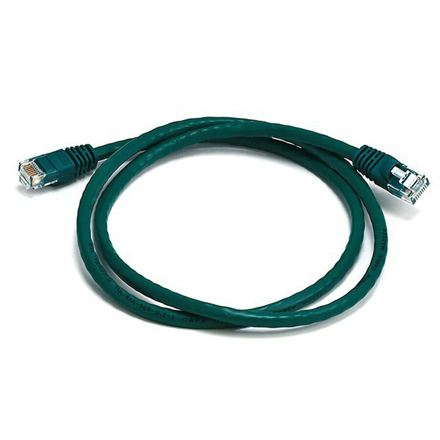Monoprice Cat6 24AWG UTP Ethernet Network Patch Cable, 3ft Green