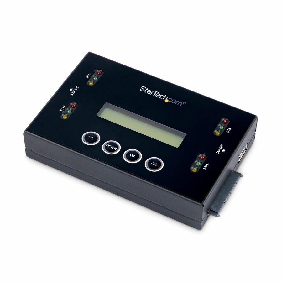 StarTech Hard Drive and USB Thumb Drive Duplicator/Eraser, USB Flash & SATA HDD/SSD Cloner/Copier & Wiper, Toolless Sanitizer, TAA