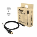 Club 3D USB Type-C to DisplayPort DP80 Bidirectional Vesa Certified Cable 1m/ 3.28 ft
