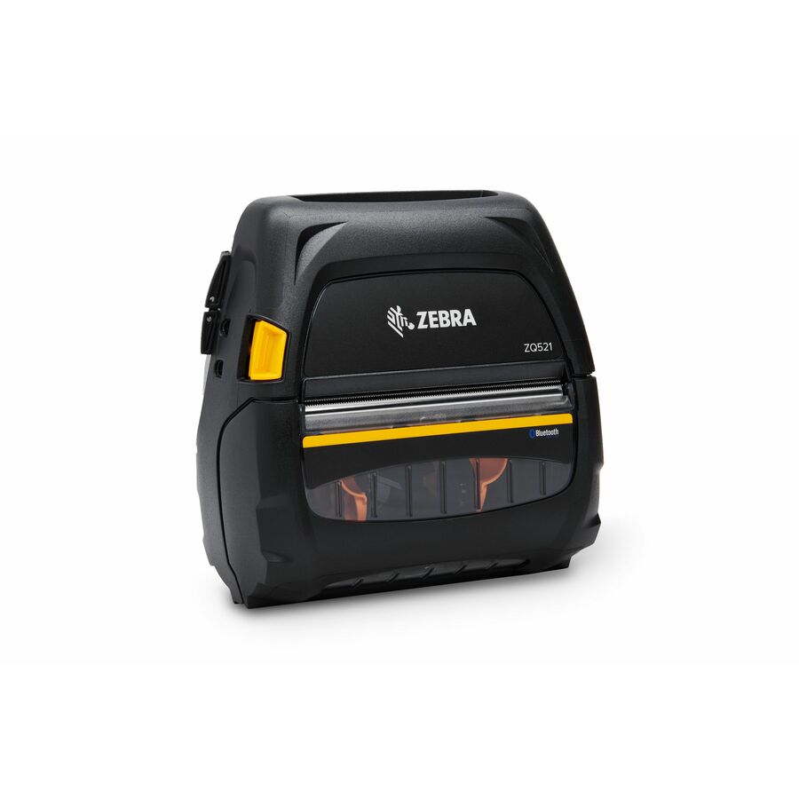 Zebra DT Printer ZQ521, media width 4.45''/113mm; English/Latin fonts, Bluetooth 4.X, stnd battery, US/Canada certs