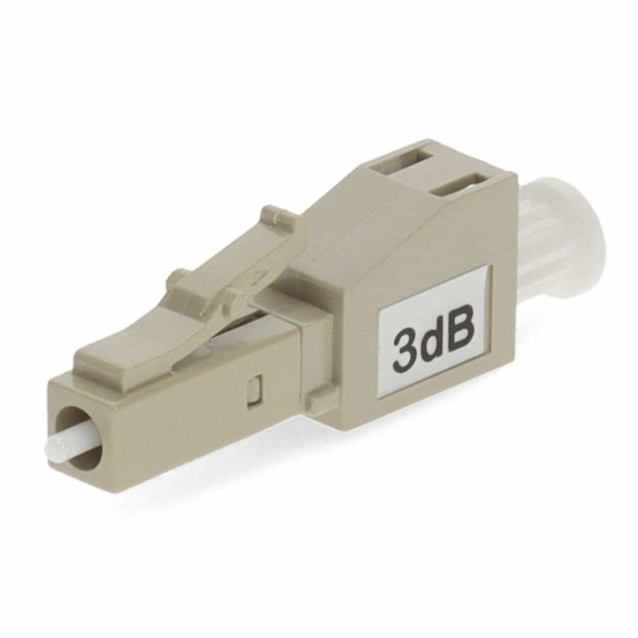 AddOn 2-Pack of 3dB fixed LC Male to LC Female OM3 MMF Simplex Fiber Attenuators