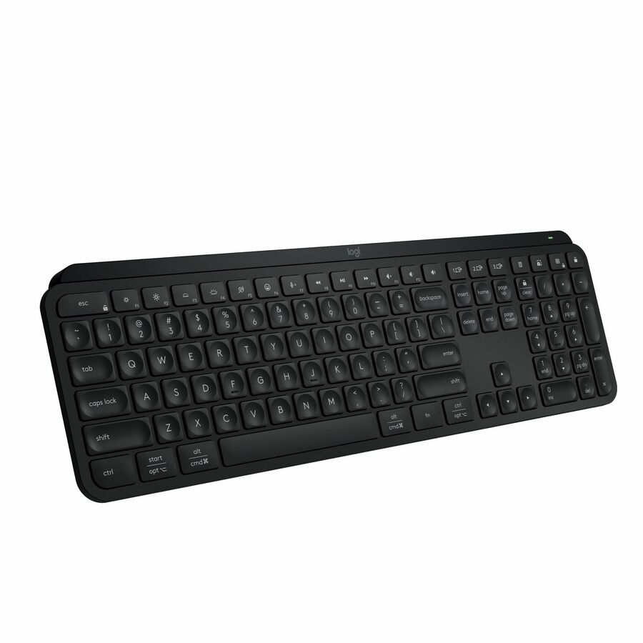 Logitech MX Keys S Wireless Keyboard, Low Profile, Fluid Precise Quiet Typing, USB C Rechargeable, Black