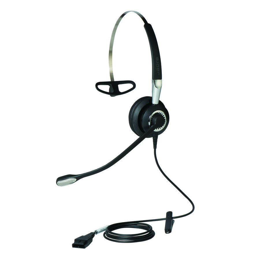 Jabra BIZ 2400 II QD Headset - Mono - Quick Disconnect - Wired - Over-the-head - Monaural - Supra-aural - Noise Canceling