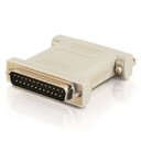 C2G DB25 Male to DB25 Female Null Modem Adapter