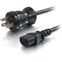 C2G 15ft 16 AWG Hospital Grade Power Cord (NEMA 5-15P to IEC320C13) - Black - For Computer, Monitor, Printer, Scanner - 125 V AC / 13 A - Black - 15 ft Cord Length - NEMA 5-15P / IEC 60320 C13