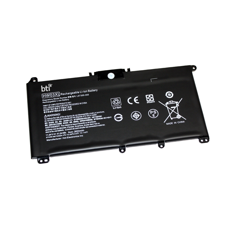 BTI HW03XL-BTI 11.34V 41.04WHR LI-ION BATTERY HW03041XL, HW03XL, L96887-1D1, L97300-005, HP 240 G9, 245 G9, 250 G9, 255 G9