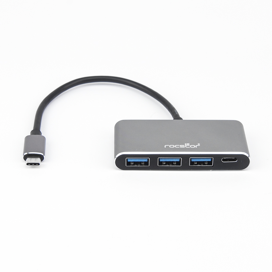 Rocstor Premium USB C Hub - 4 Port USB-C to USB-A (3x) and USB-C (1x) - Bus Powered USB Hub - USB Type-C Hub - Port Expander - USB Type C External 4 USB Port(s) - (1) USB 3.1 Port AND (3) USB 3.0 USB MULTIPORT