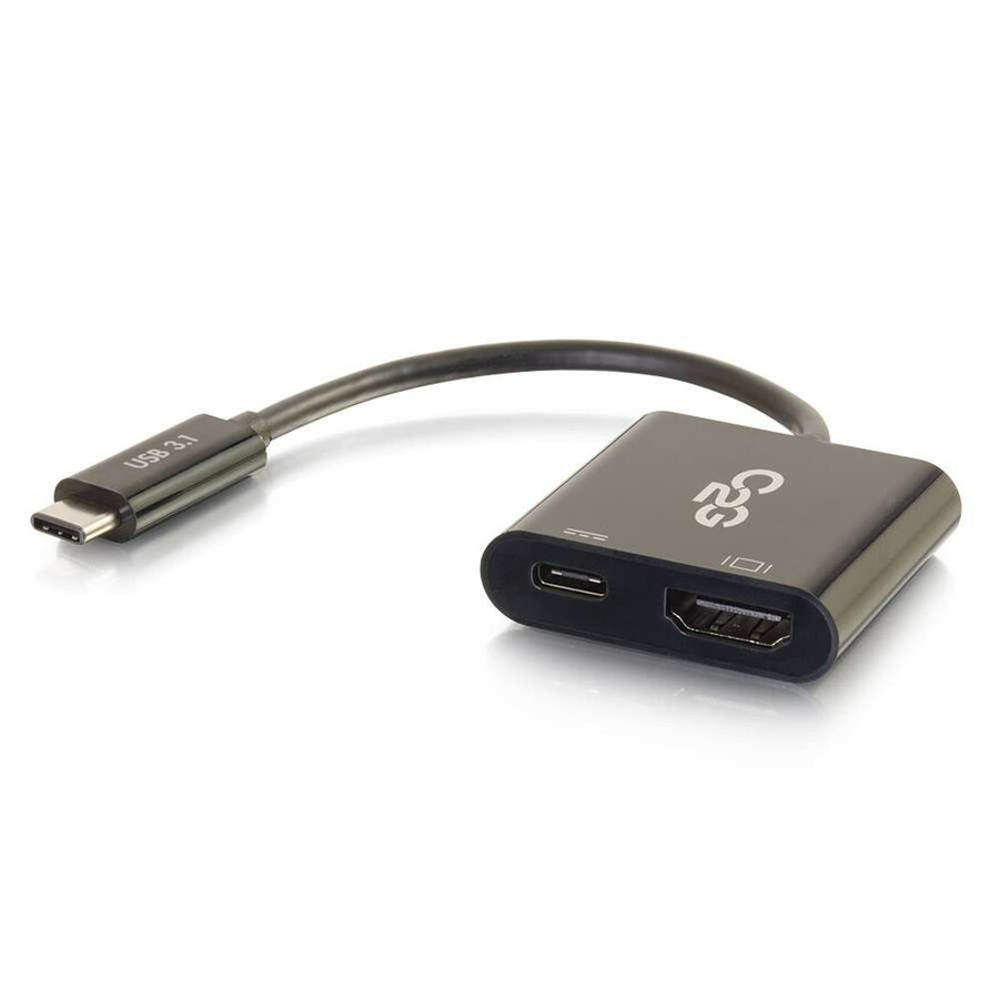 C2G USB C to 4K HDMI Adapter with Power Delivery