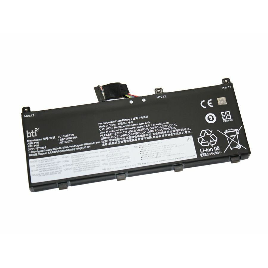 BTI 02DL028-BTI 11.25V 90WHR LI-ION BATTERY 02DL028, 02DL029, 5B10W13901, 5B10W13902, L18CP90, L18M6P90, SB10K97664, SB10T83145, SB10T93144
