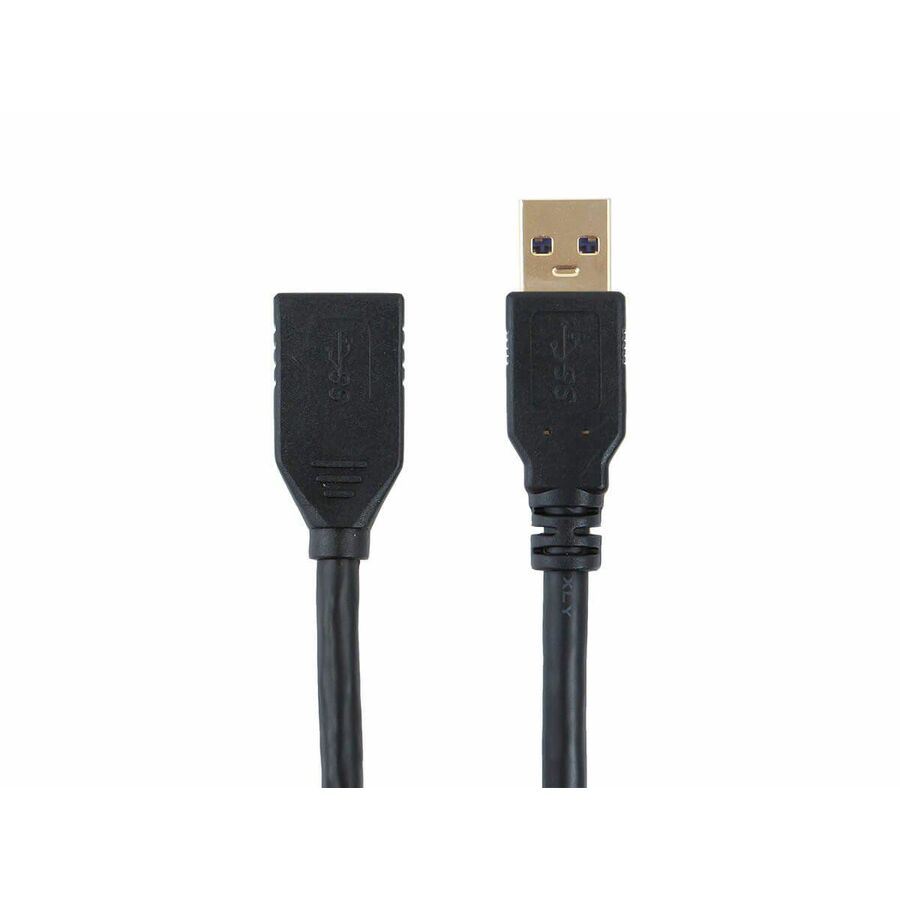 [04USB3-03Ext] Monoprice Select Series USB 3.0 USB-A to USB-A Female Extension Cable Black 3ft
