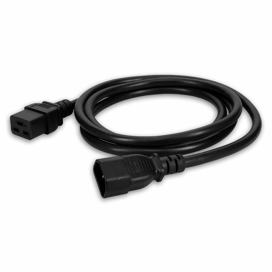 AddOn 3ft C14 Male to C19 Female 14AWG 100-250V at 15A Black Power Cable