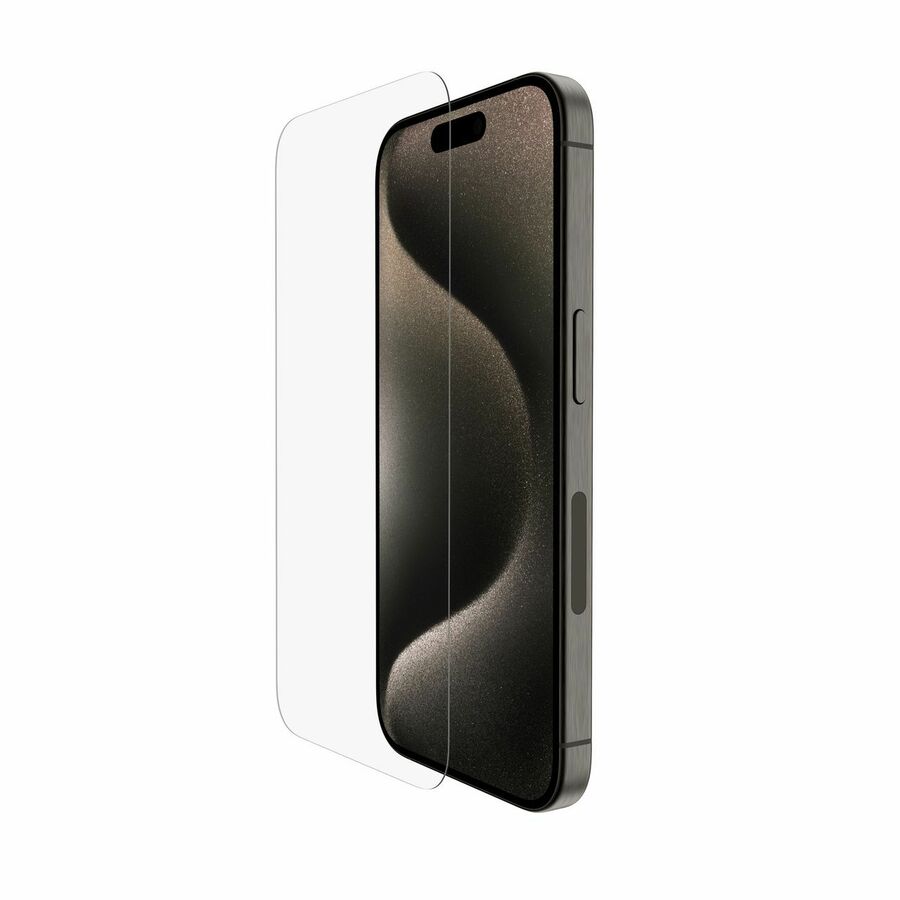 Belkin UltraGlass 2 Treated Screen Protector For iPhone 15 Pro Transparent, Clear