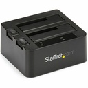StarTech.com Dual-Bay USB 10Gbps to SATA Hard Drive Docking Station, 2.5/3.5" SATA I/II/III, SSD/HDD Dock, USB Hard Drive Bay, Top-Loading - Dual-Bay Hard Drive Dock for 2.5" / 3.5" SATA Drives; SATA III (6.0 Gbps) HDD/SSD; USB 3.2 Gen 2 (10 Gbps) Host Connection; Top-Loading Drive Bay w/ Drive Doors and Eject Buttons; LED Status Lights; Hot Swappable; No software or drivers required