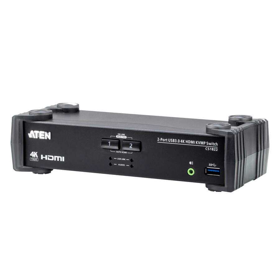ATEN 2-Port USB 3.0 4K HDMI KVMP Switch