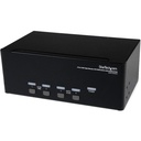 StarTech 4 Port Triple Monitor DVI USB KVM Switch with Audio & USB 2.0 Hub