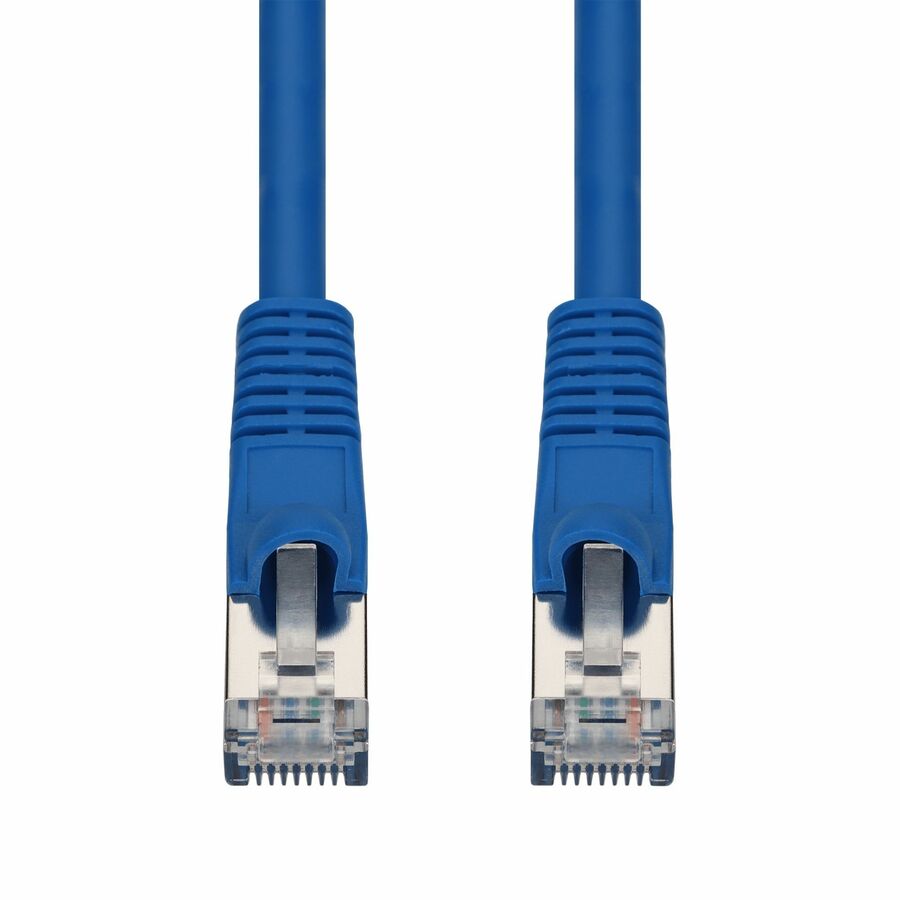 AddOn 3ft Blue CAT 7 Shielded (S/FTP) PVC Ethernet Cable Snagless Bubble Boot RJ-45 M/M