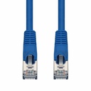 AddOn 3ft Blue CAT 7 Shielded (S/FTP) PVC Ethernet Cable Snagless Bubble Boot RJ-45 M/M