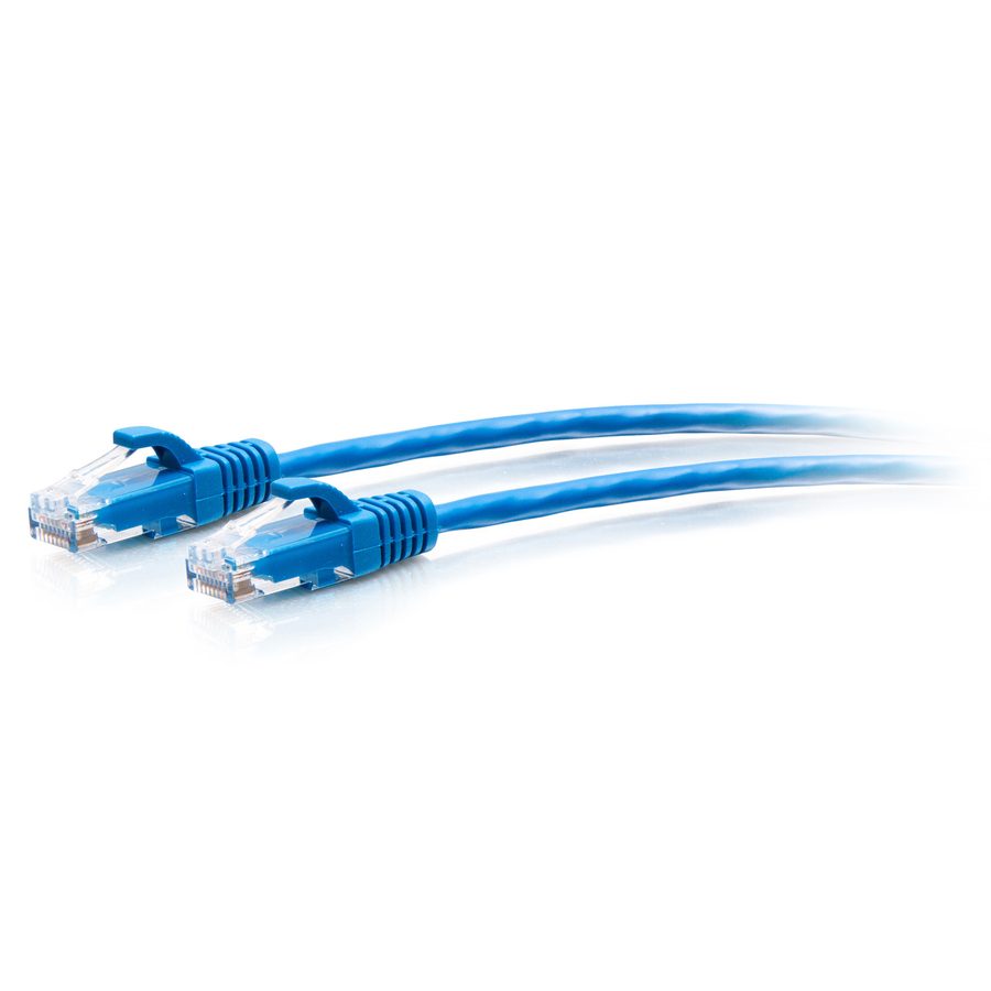 C2G 5ft (1.5m) Cat6a Snagless Unshielded (UTP) Slim Ethernet Cable - Cat6a Slim Network Patch Cable - PoE - Blue - RJ45 - M/M