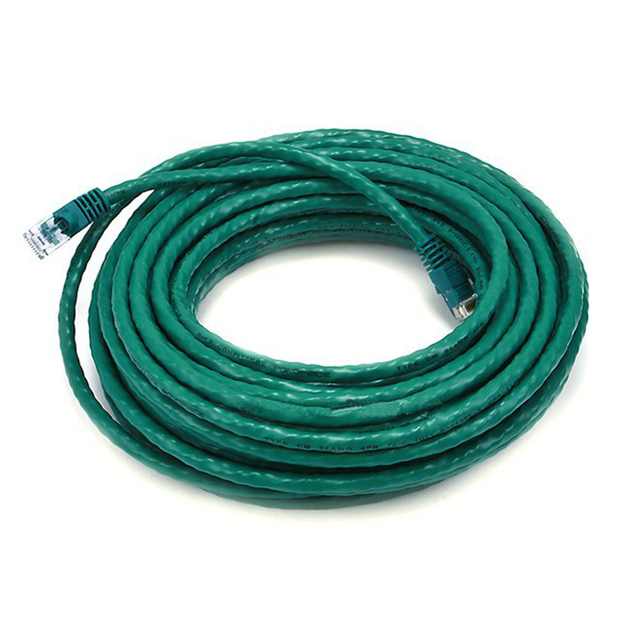 Monoprice Cat6 24AWG UTP Ethernet Network Patch Cable, 50ft Green