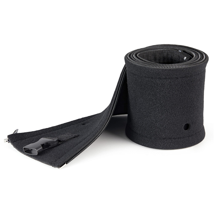 StarTech 40" Neoprene Cable Management Sleeve with Zipper/Buckle, Computer/PC Cord Cover, Flexible Cable Sleece/Organizer Wrap, Black