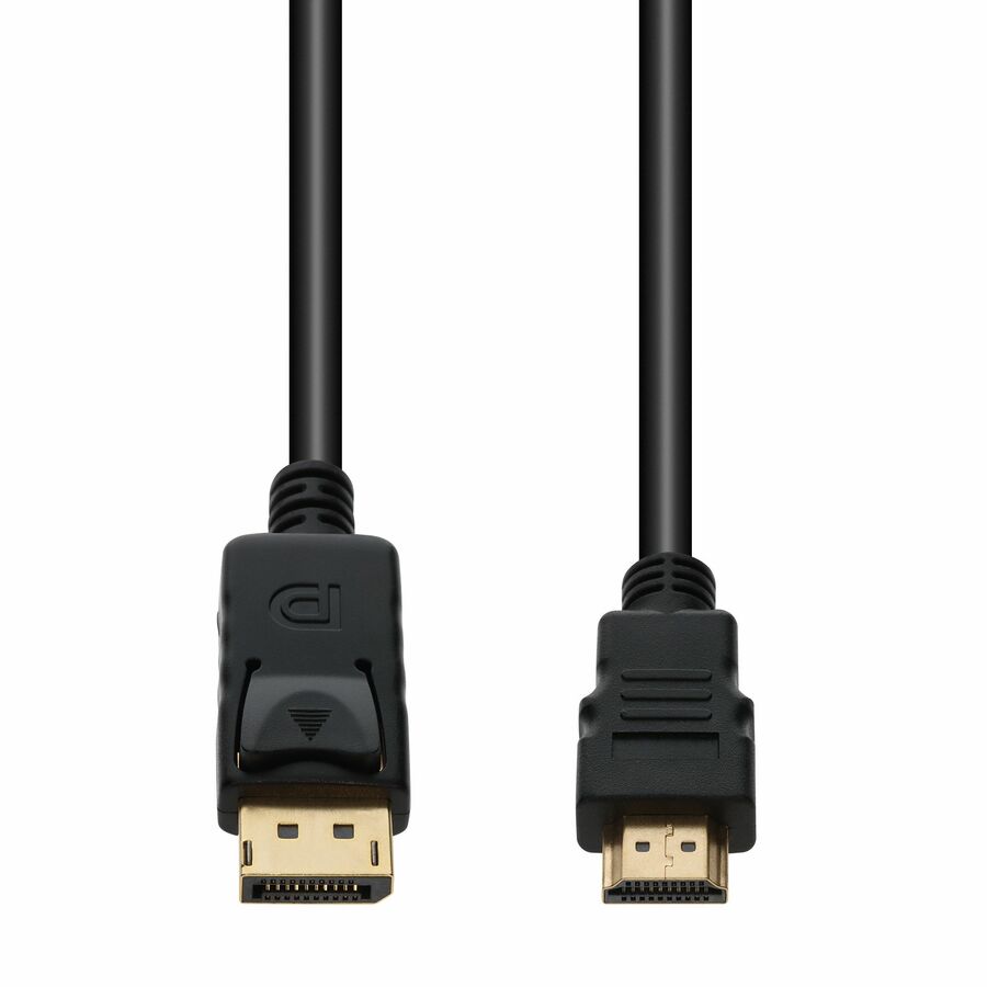 AddOn 10ft DisplayPort (Male) to HDMI (Male) Black Cable, 4K 30Hz