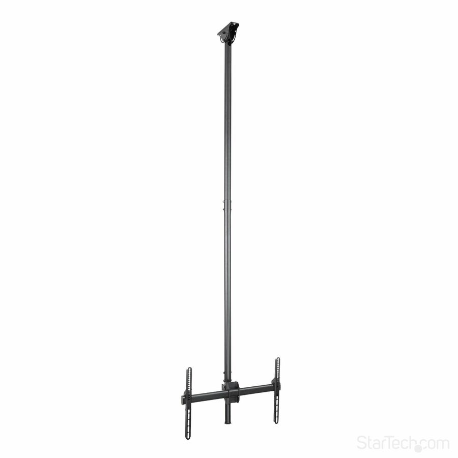 StarTech TV Ceiling Mount, Full-Motion Hanging Single Screen Vesa Mount for 32"-75" TVs / Displays - Height Adjustable Telescopic Pole
