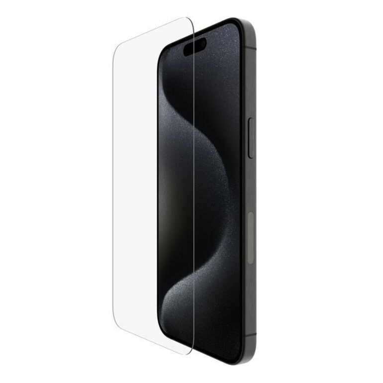 Belkin ScreenForce TemperedGlass Treated Screen Protector for iPhone 15 Pro Max - For LCD iPhone 15 Pro Max - Scratch Resistant, Impact Resistant, Smudge Resistant, Drop Resistant, Fingerprint Resistant, Oil Resistant - 9H - Tempered Glass - 1