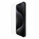 Belkin ScreenForce TemperedGlass Treated Screen Protector for iPhone 15 Pro Max - For LCD iPhone 15 Pro Max - Scratch Resistant, Impact Resistant, Smudge Resistant, Drop Resistant, Fingerprint Resistant, Oil Resistant - 9H - Tempered Glass - 1