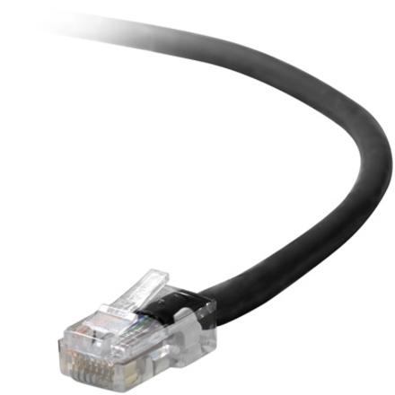 Belkin CAT6 Ethernet Patch Cable, RJ45, M/M - 14 ft Category 6 Network Cable for Network Device - First End: 1 x RJ-45 Network - Male - Second End: 1 x RJ-45 Network - Male - Patch Cable - Gold Plated Connector - Gold Plated Contact - Black - 1 Each