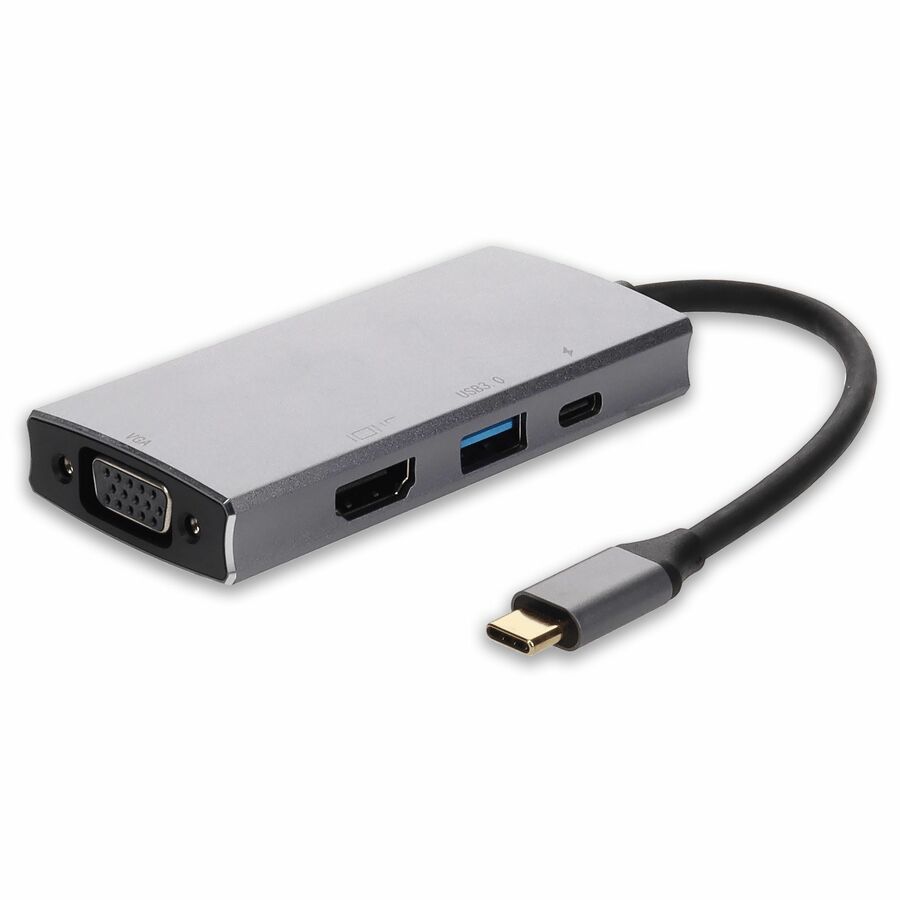 AddOn Docking Station USB C 3.1 Male to 1X USB C 3.1 1X HDMI (4K) 1x USB A 3.0 1X VGA Female