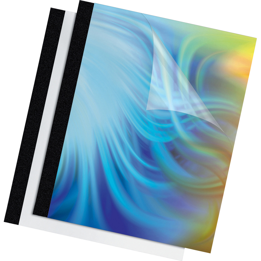 Fellowes Thermal Presentation Covers - 1/2" , 120 sheets, Black