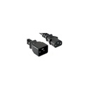 Unirise Power Cord C13-C20 15amp 250V SJT 14/3 AWG Black 2 ft