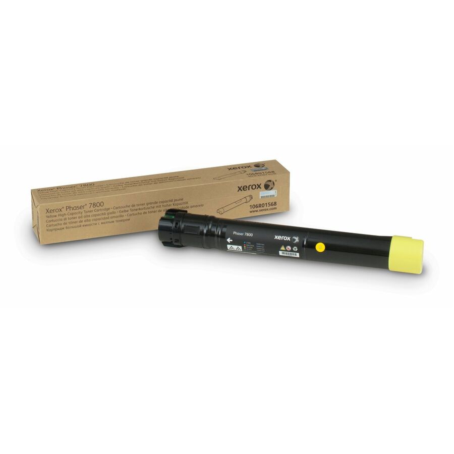 Xerox Genuine Phaser® 7800 Yellow High capacity Toner Cartridge (17200 Pages) - 106R01568
