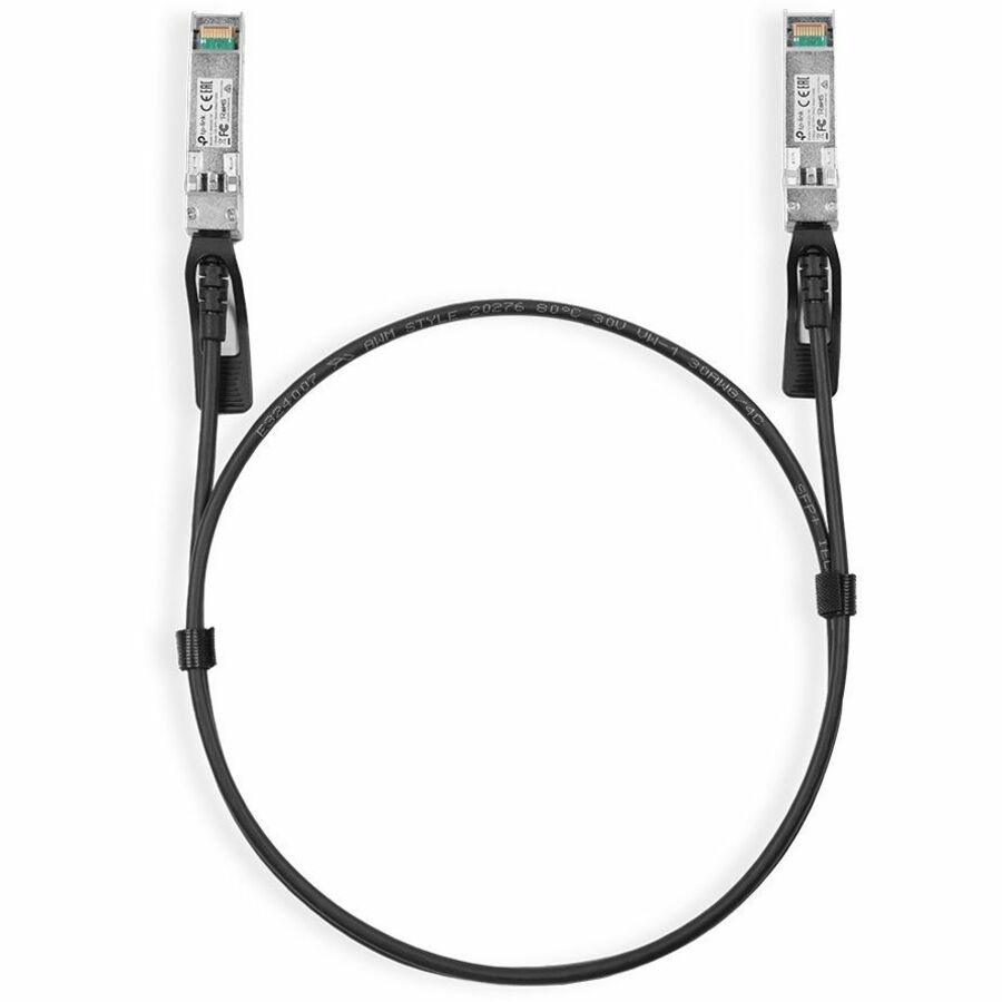 Omada 1 Meter 10G SFP+ Direct Attach Cable - 3.28 ft Twinaxial Network Cable for Network Device, Rack, Switch, NAS, Router, Server, Network Firewall, Network Adapter, Media Converter - First End: 1 x Sfp+ network - Second End: 1 x Sfp+ network - 10 Gbit/s