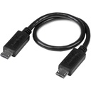 StarTech.com 8in USB OTG Cable - Micro USB to Micro USB - M/M - USB OTG Adapter - 8 inch - Connect your USB On-the-Go capable tablet or phone to an external drive or other Micro USB device - 8" Micro USB to Micro USB OTG Cable M/M - 8in USB OTG Cable - 8 inch Micro USB to Micro USB OTG Mobile Device Adapter Cable - Lifetime Warranty