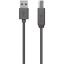 Belkin USB Data Transfer Cable - 15.75 ft USB Data Transfer Cable - First End: USB 2.0 Type A - Second End: USB Type B - Black