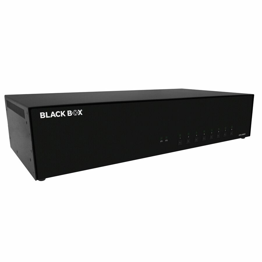 Black Box KVM Switch, NIAP 4.0 Certified - 8-Port, Dual-Monitor, DisplayPort, CAC