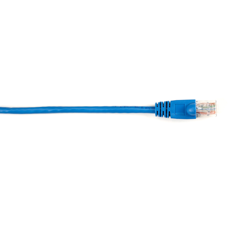 Black Box Connect Cat.6 UTP Patch Network Cable - 3 ft Category 6 Network Cable for Network Device - First End: 1 x RJ-45 Network - Male - Second End: 1 x RJ-45 Network - Male - 1 Gbit/s - Patch Cable - Gold Plated Contact - CM - 26 AWG - Blue - 1 Each
