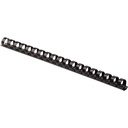Fellowes Plastic Combs - Round Back, 3/8" , 55 sheets, Black, 25 pack