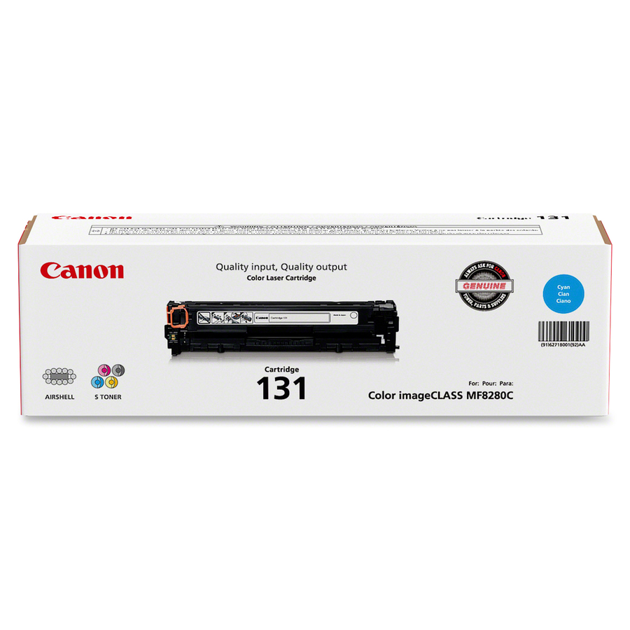 Canon 131 Original Toner Cartridge - Laser - 1500 Pages - Cyan - 1 Each