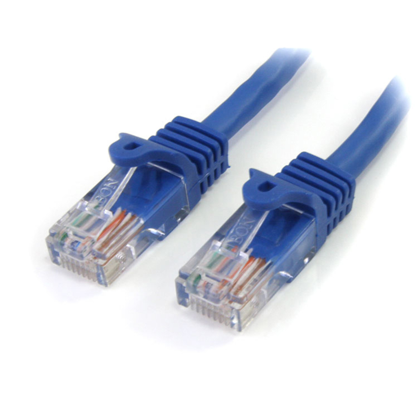 StarTech 25 ft Blue Snagless Cat5e UTP Patch Cable
