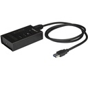StarTech.com 4 Port USB 3.0 Hub - 1x USB-C & 3x USB-A - Mountable Metal USB Type-A Hub - 5Gbps USB 3.2 Gen 1 - Self Powered - BC 1.2 - 4-Port USB 3.0 hub - USB Type-A laptop/desktop to 3x USB-A (1x BC 1.2) and 1x USB-C - SuperSpeed 5Gbps USB 3.1/3.2 Gen 1 - Incl 24W power adapter/USB-A host cable - Mountable self-powered USB hub - Rugged metal housing - Power switch - OS independent