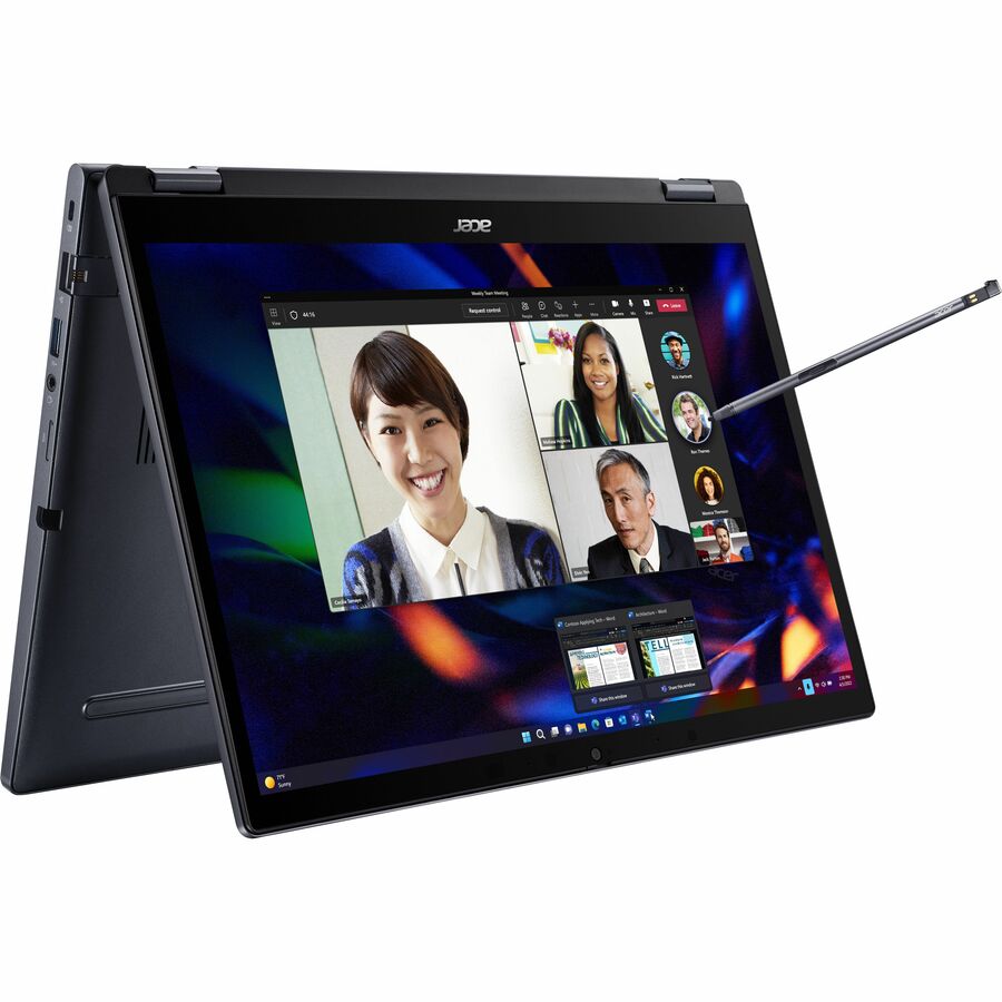 Acer TravelMate P4 Spin 14 TMP414RN-53 TMP414RN-53-564W 14" Touchscreen 2 in 1 Notebook - WUXGA - 60 Hz - Intel Core i5 13th Gen i5-1335U - 16 GB - 512 GB SSD - English (US) Keyboard - Blue