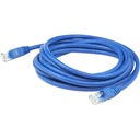 AddOn 6ft Blue CAT 7 Shielded (S/FTP) PVC Ethernet Cable Snagless Bubble Boot RJ-45 M/M