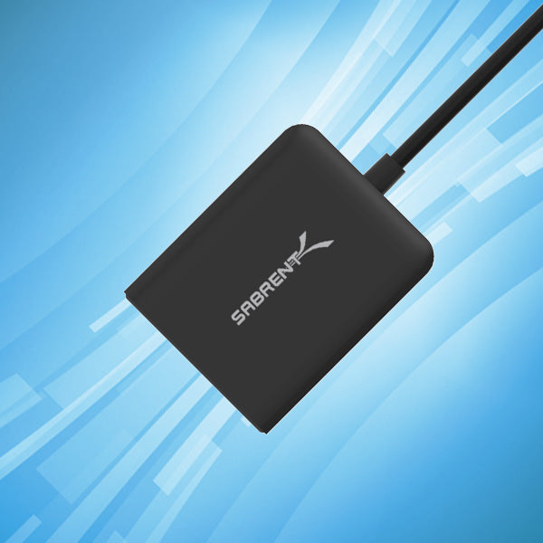 Sabrent laptop dock/port replicator Wired USB 3.2 Gen 1 (3.1 Gen 1) Type-C Black