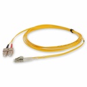 AddOn 3m SC to LC Yellow OM2 Duplex OFNR (Riser-Rated) Fiber Patch Cable
