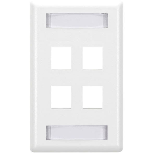 Black Box GigaStation2 4 Socket Network Faceplate