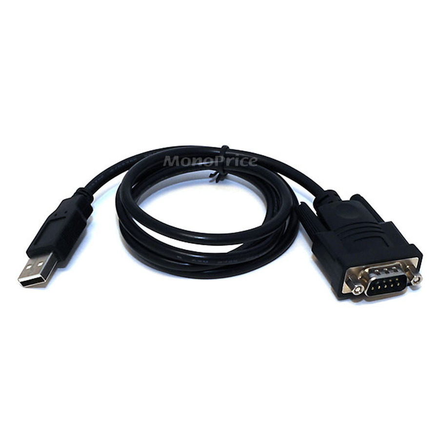 Monoprice USB to Serial Convert Cable ( DB9M / USB A Male) - 3FT